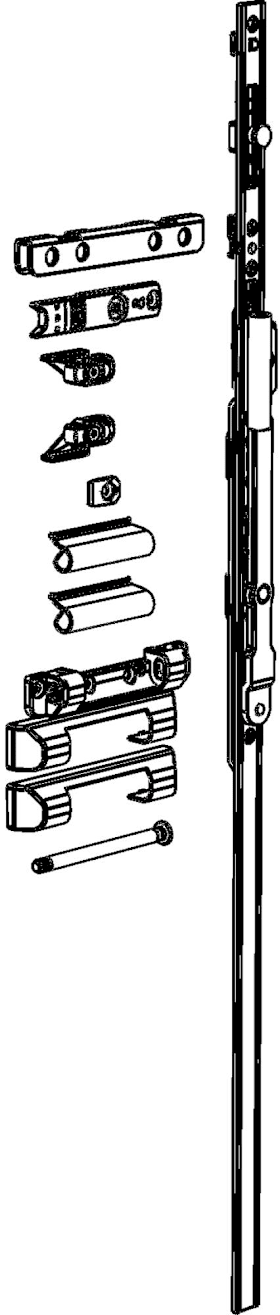 Winkhaus Drehkipp-Scherenlager, RB.K, 18-13, Stahl silber verzinkt, DIN Links-Rechts 5102007