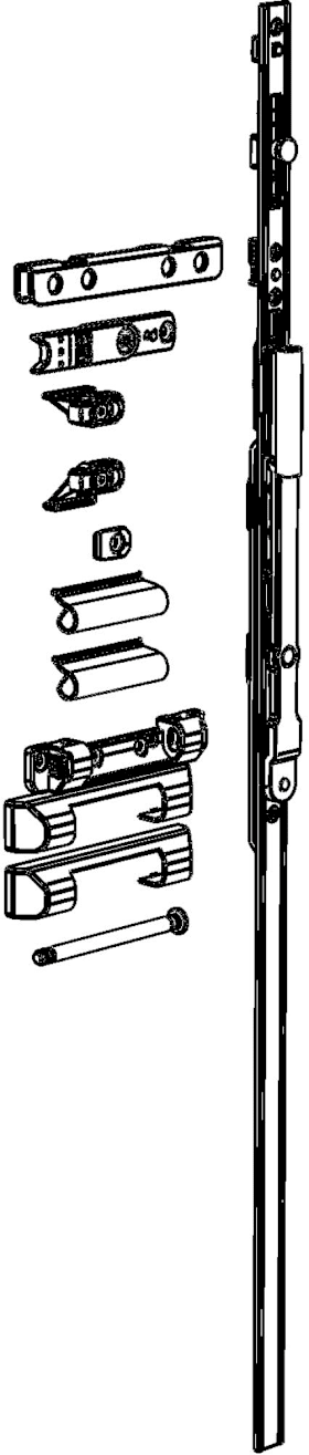 Winkhaus Drehkipp-Scherenlager, RB.K, 21-13, STA silber silber verzinkt, DIN Links-Rechts 5102011