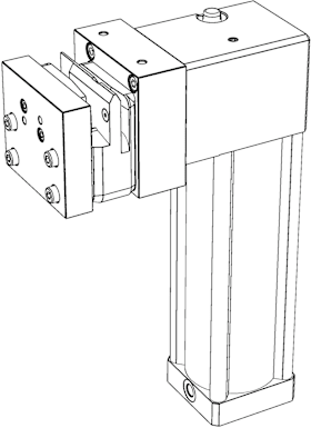 Fenster-Stanze, Winkel, Länge 371,5mm, activPilot, SOMATEC WI, DIN Rechts