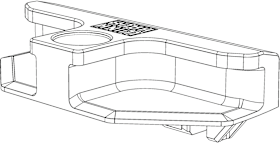 Winkhaus DK-Schließblech, SBA.K.360.P5, Zinkdruckguss 5105955