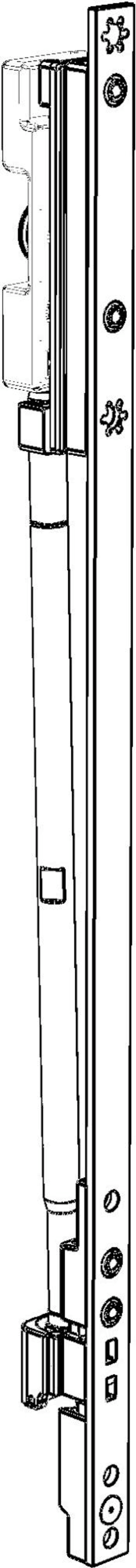 Winkhaus Flügellag., FLS.H.IF.24-13, verdeckt liegend, DIN Links, Stahl, silber, verzinkt 5104164