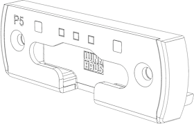 Winkhaus Drehkipp-Kippschließblech,SBK.K.360.P5,Kunststoff/Stahl 5105951