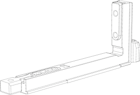 Winkhaus Flügellager, FL.IF-N, verdeckt liegend, DIN Rechts, Stahl, silber, verzinkt 5100821