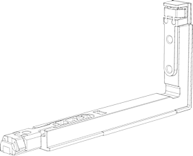 Winkhaus Flügellager, IF-N.C, verdeckt liegend, DIN Links, Stahl, silber, verzinkt 5100826