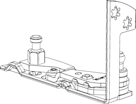 Winkhaus DK-Ecklager, verdeckt liegend, DL, EL.H.IF-N.24-13.BS.18, Stahl, silb., verzinkt 5101744