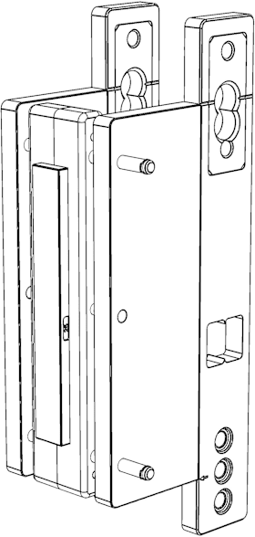 Winkhaus Schiebefenster-Bohrlehre primePort SK Profilzylinder 250