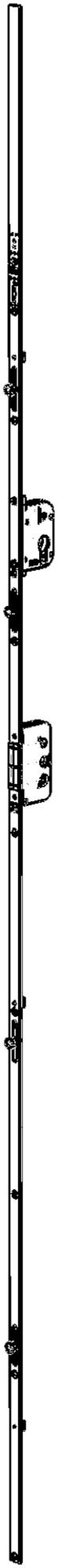 Winkhaus Drehkipp-Getriebe, GAKA.PP.2000-4, D 40mm,DIN Links-Rechts, silber, verzinkt 5102183