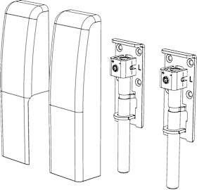 Winkhaus PS-Set Abdeckkappe, Set, PPSK.160/220, Kunststoff, silber 5103555