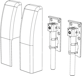 Winkhaus PS-Set Abdeckkappe, Set, PPSK.ALU 160/220, Aluminium, anthrazitgrau, grau 5103564