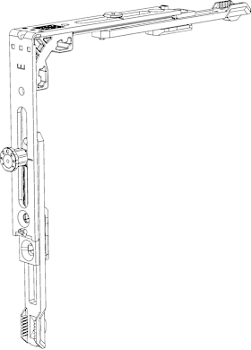 Winkhaus FT-Eckumlenkung, E1.PP, Stahl, silber verzinkt 5104771