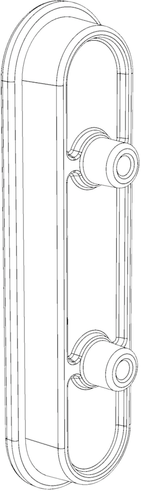 WINKHAUS Muschelgriff primePort, oval,ähnl.RAL 9016