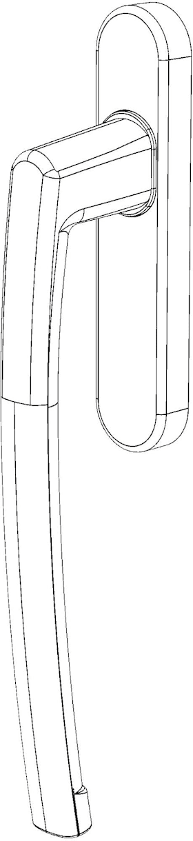 WINKHAUS Handhebel PPHS 502/240,inn.,o.Logo,schwarz 5112937