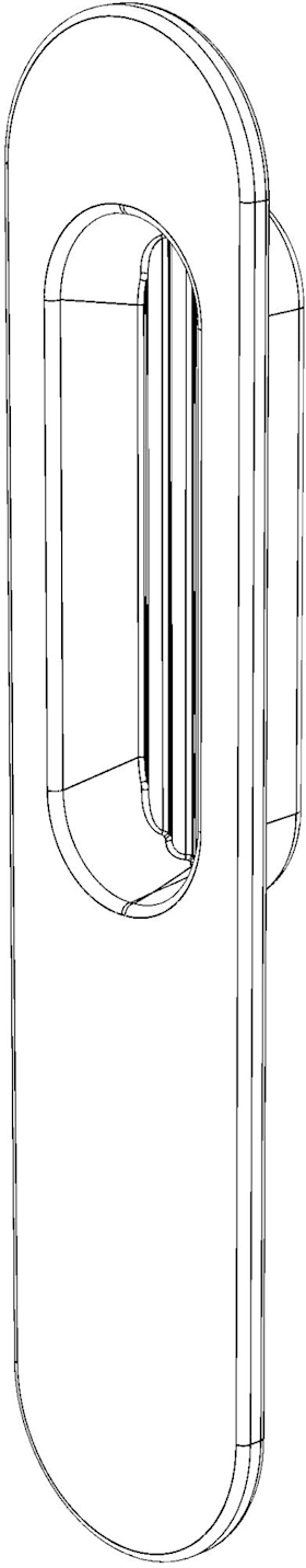 WINKHAUS shell handle, oval PPHS, UG, black ma 5112960