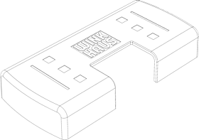 Schiebef.-Abdeckkappe, für Schließstück, PPAS.14, Kunststoff, verkehrsweiß