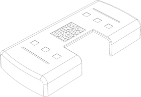Schiebef.-Abdeckkappe, für Schließstück, PPAS.10, Kunststoff, graubraun