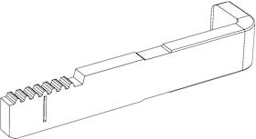 Schiebefenster-Riegel, PPAS.59, DR, Mittelstoss, silber, verzinkt