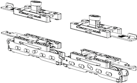 Schiebefenster-Grundkarton, primePort, PPAS.250, rechts, silber, verzinkt, 250kg
