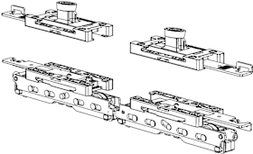 Schiebefenster-Grundkarton, primePort, PPAS.250, links, silber, verzinkt, 250kg