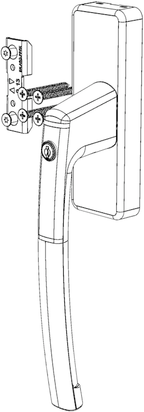 WINKHAUS Fenstergriff primePort SK ASG-A,abschl.,Druckknopfz.,eck,7,schwarz matt