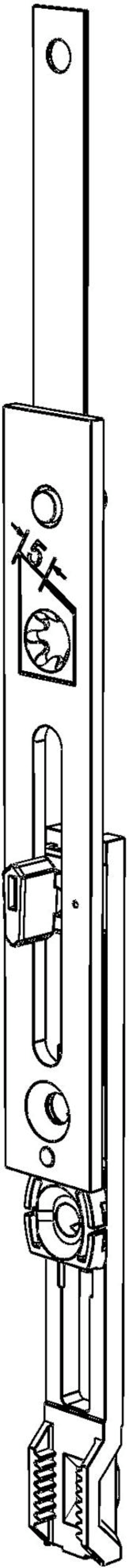 Fenster-Anschlussschiene, für Atelierfenster, DL, AR 7/OR-A, Stahl grau lackiert