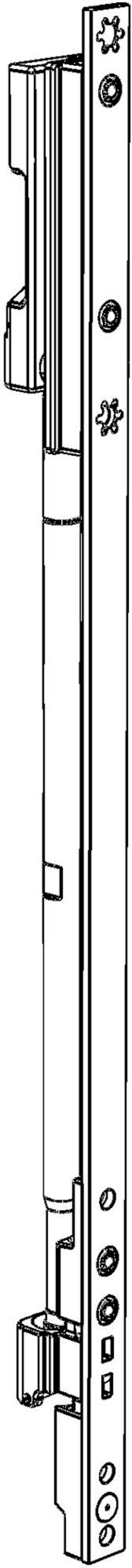 Flügellagerschiene, FLS.H.A.IF.24, verdeckt liegend, DR, silber