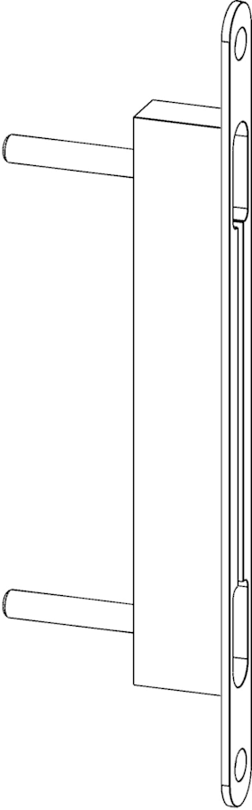 T-HT TÜRKANTRIEGEL 18 X 250 MC, 2102676 
