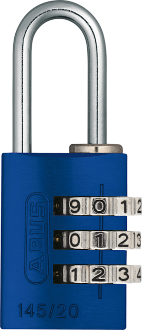 ABUS Zahlenschloss 145/20 blau Lock-Tag 466055
