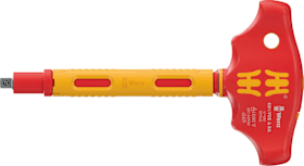 Wera VDE-isol. Quergriff- Ratschenschraubendreher, 1/4" 410 i VDE A RA