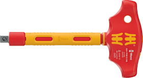 Wera VDE-isol. Quergriff- Ratschenschraubendreher, 3/8" 410 i VDE B RA