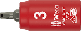 Wera Zyklop Bitnuss, 1/4"-Antrieb, Haltefunktion 8740 A VDE HF Hex-Plus 3,0 x 45 mm