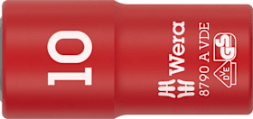 Wera VDE-isolierter Steckschlüsseleinsatz, 1/4"-Antrieb 8790 A VDE 10,0