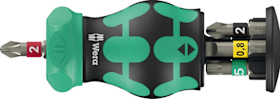 Wera Bits-Handhalter mit 6 Bits Kraftform Kompakt Stubby Magazin RA 2