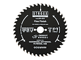 STROXX Kreissägeblatt WF Holz Ø 160 mm, 42 Zähne, WZ, für präzise Holzschnitte