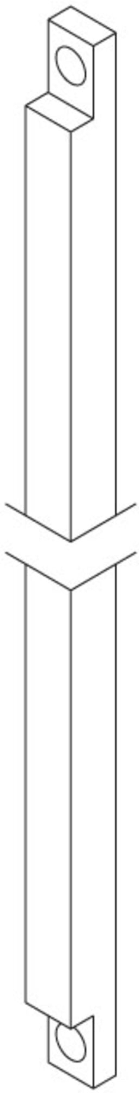 FUHR Treibriegelstange,beidseitig ausgeklingt,13x13x2.500mm,vz