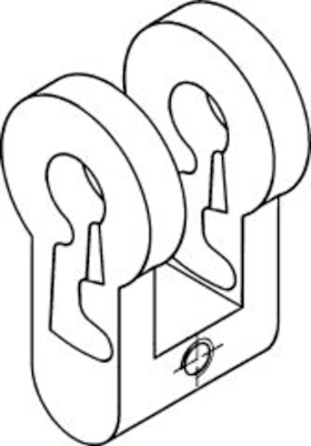DiverStahltür-Einsteckschloss Zubehör f. Produktlinie Schloss 360.2/X