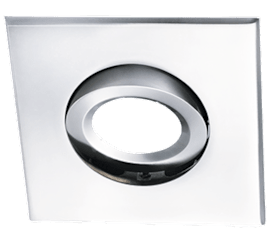 Siro Abdeckung Quadratisch zu 12W RGB Spot 04 Chrom glänzend