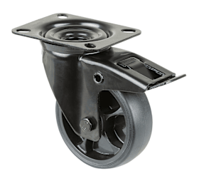 BS ROLLEN Lenkrolle mit Totalfeststeller L820.B44.101.06