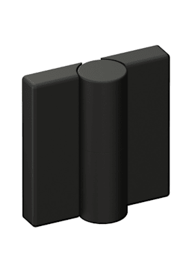 HEWI Aufschraubfederband, DIN rechts, Edition matt tiefschwarz 