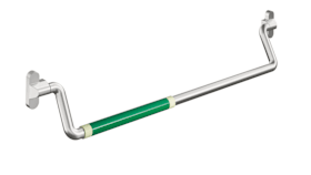 HEWI Panikstangengriff PS111XA31 BKS,GF/SF m.Griffr.,ER/grün,861-1010mm