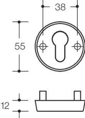 SCHUTZROS D:55 PLVB SW-TIEFMATT 306XPES DC