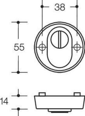SCHUTZROS D:55 ZIEHSCHUTZ PLVB SW-TIEFMATT 306XPESZ DC