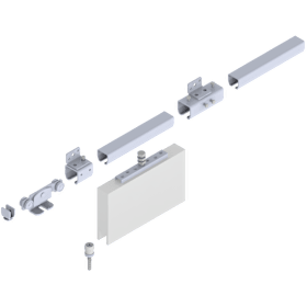 Helm Schiebetorsystem 400, Wandmontage 400kg 4000mm VZ SP400W101400214000