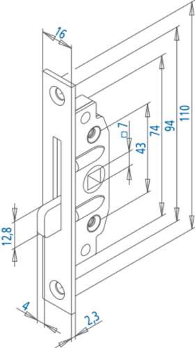 EINREIBER 500 D13 KTG M ZUNGE SI+ZUNGENSCHL-BLECH KTG+2 SCHR M5X35MM