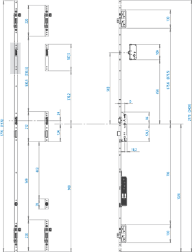 FUHR Mehrverriegelung 834,1-flg,Typ4/11 K,PZ92/8,D35,F24x2170,ER,DH1020 einw,TF,SB-Vorr