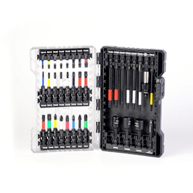 STROXX Bit-Set, 37-teilig, mit Farbring, Torsionszone und S2-Legierung