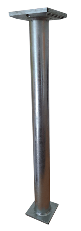 STROXX PFOSTENTRÄGER FIXI 500MM M. ROHRDOLLE FEUERVERZINKT 102-574