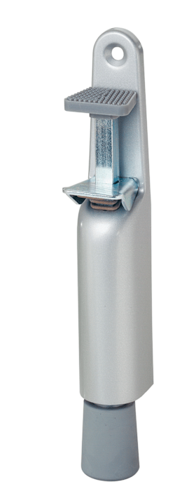 OT-TÜRFESTSTELLER,MIT TRETBOLZEN,HUB30MM 1032.10 AUFSCHR.ST,D.BRAUN EINBRENNLACK.