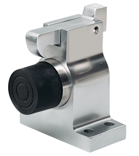 OT-TÜRF.STELLER,MIT FANGHAKEN,ALUMINIUM 1052.02 AUFSCHR.SILBERFARBIG EINBR.LACK.