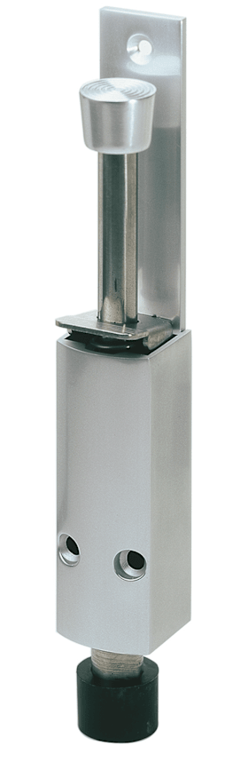 OT-TÜRFESTSTELLER,MIT TRETBOLZEN,HUB60MM 1223.47 Z.AUFSCHR.ALU,DUNKELBRAUN ELOX.