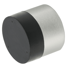 WANDPUFFER,MIT PUFFERKAPPE,ALUMINIUM 2008.31 Ø30MM, L25MM,SILBERFARBIG